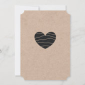 Einfache Einladungen zu rustikalen Hochzeiten (Rückseite)