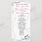 Einfache Einladungen zu Schwarz-Weiß-Hochzeiten (Vorne/Hinten)