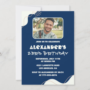 Einfache Einladungen zum 23. Geburtstag Männer Fot