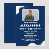 Einfache Einladungen zum 41. Geburtstag Männer Fot (Vorne/Hinten)