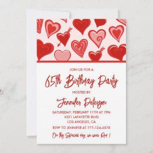Einfache Einladungen zum 65. Geburtstag für ihre H