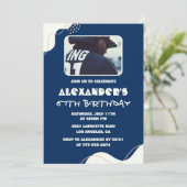 Einfache Einladungen zum 67. Geburtstag Männer Fot (Stehend Vorderseite)