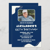 Einfache Einladungen zum 88. Geburtstag Männer Fot (Vorne/Hinten)