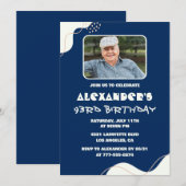 Einfache Einladungen zum 93. Geburtstag Männer Fot (Vorne/Hinten)