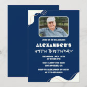 Einfache Einladungen zum 94. Geburtstag Männer Fot (Vorne/Hinten)
