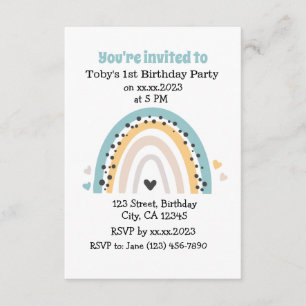 Einfache Einladungen zur benutzerdefinierten Birth