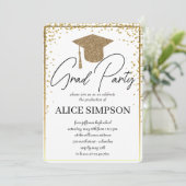 Einfache Einladungen zur Golddiplomatie (Stehend Vorderseite)