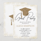 Einfache Einladungen zur Golddiplomatie (Vorne/Hinten)