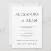 Einfache Einladungen zur Typografie-Probe (Vorderseite)