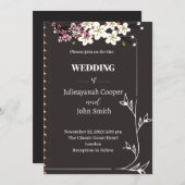 Einfache Einladungskarte Einladung (Vorne/Hinten)