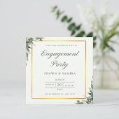 Einfache Einladungskarte für die Verlobung Einladung (Stehend Vorderseite)