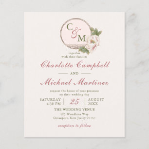 Einfache Einmalige Blush Pink Peony Wedites