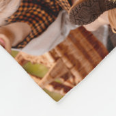 Einfache Einzigartige 11-Collage Monogramm Farbe Fleecedecke (Ecke)