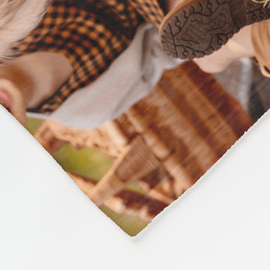 Einfache Einzigartige 11-Collage Monogramm Farbe Fleecedecke (Ecke)