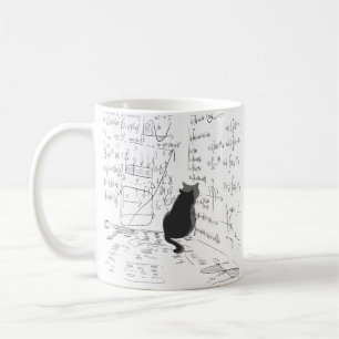 Einfache, einzigartige Katze Mathematische Wissens Kaffeetasse