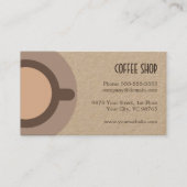 Einfache, einzigartige Kraft Loyalty Card Kaffeesh Treuekarte (Vorderseite)