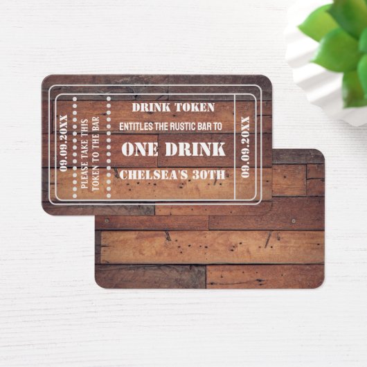 Einfache, einzigartige rustikale Ereignisse Trinkg (Schreibtisch)