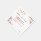 Einfache, einzigartige Trendy Fun Fakten Hochzeit Serviette (Ecke)