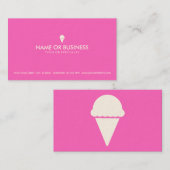 einfache Eiscreme Visitenkarte (Vorne/Hinten)