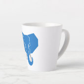 Einfache Elefantenlatte Tasse (Rechte Ecke)