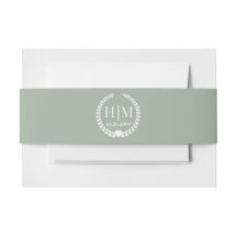 Einfache Eleganbrücke und Groom Monogram