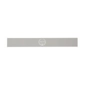 Einfache Eleganbrücke und Groom Monogram Einladungsbanderole (Flach)