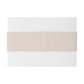 Einfache Eleganbrücke und Groom Monogram Einladungsbanderole (Rückseitenbeispiel)