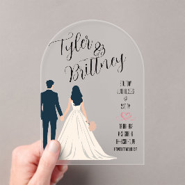 Einfache Elegance Akrobielle Einladung