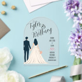 Einfache Elegance Akrobielle Einladung (Insitu (Hochzeit))