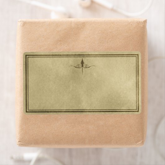 Einfache Elegance Apothekarisches Etikett (Insitu)