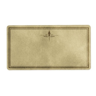 Einfache Elegance Apothekarisches Etikett