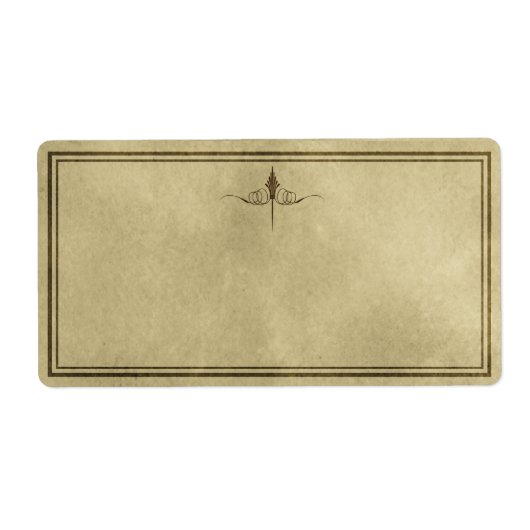 Einfache Elegance Apothekarisches Etikett (Vorne)