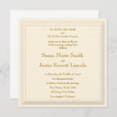 Einfache Elegance Einladung (Vorne/Hinten)