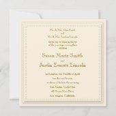 Einfache Elegance Einladung (Vorderseite)