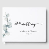 Einfache Elegance - Eucalyptus - Gästebuch (Vorderseite)