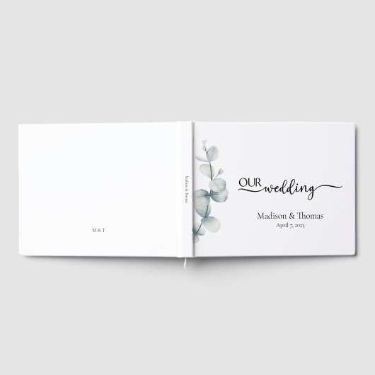 Einfache Elegance - Eucalyptus - Gästebuch (Voll)