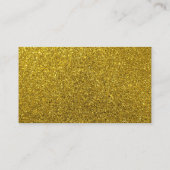 Einfache Elegance Gold Cat Visitenkarte (Rückseite)