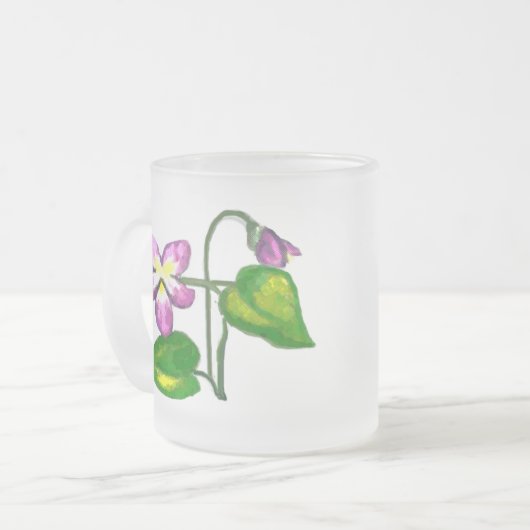 Einfache Elegance Humble Violet Mattglastasse (Vorderseite Links)