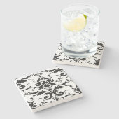 Einfache Elegance Marble Stone Untersetzer (Seitenansicht)