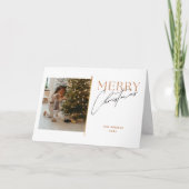 Einfache Elegance Minimalistisch Frohe Weihnachten (Vorderseite)