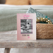 Einfache Elegance New Year Foto Feiertagskarte