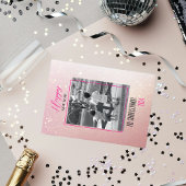 Einfache Elegance New Year Foto Feiertagskarte