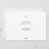 Einfache Elegance New Years Foto Feiertagskarte (Rückseite)