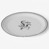 Einfache Elegance Pappteller (Schrägansicht)