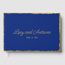 Einfache Elegance Personalisiert Royal Blue Gold E