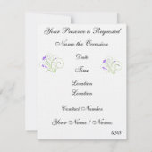 Einfache Elegance - SRF Einladung (Rückseite)