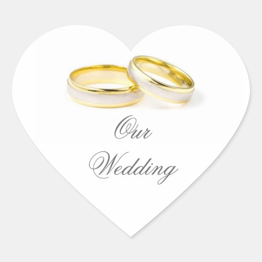 Einfache Elegance Wedding Sticker (Vorderseite)