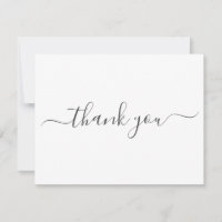 Einfache Elegance Wedding Vielen Dank