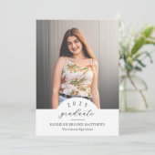 Einfache Elegant Arched Year Graduation Party Einladung (Stehend Vorderseite)