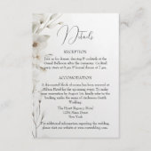 Einfache Elegant Begleitkarte (Vorderseite)